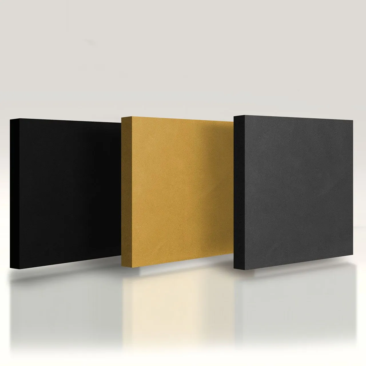 Acoustic Panels in Sonic Suede Fabric 2'x2'x2" By Acousticmac