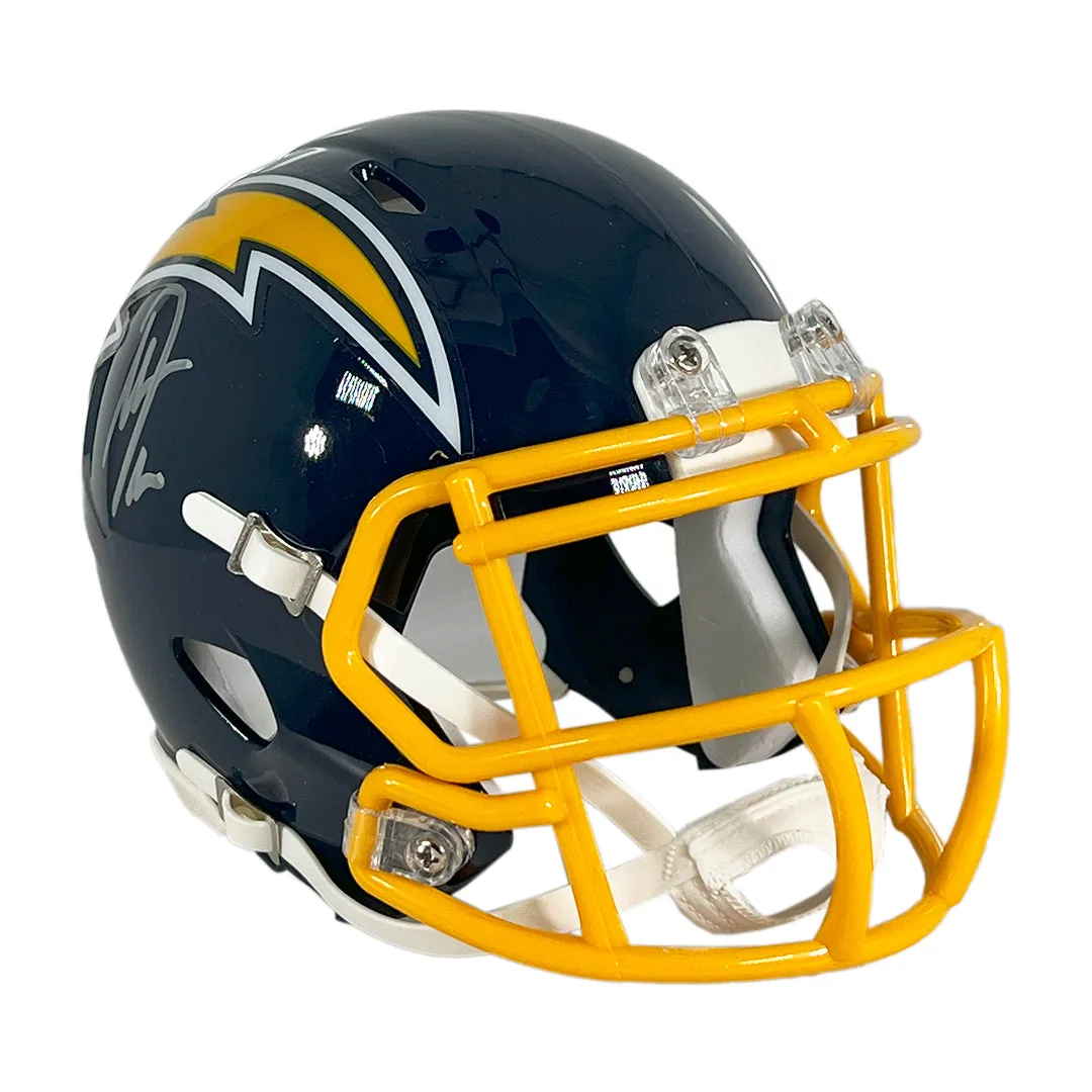 Antonio Gates Signed San Diego Chargers Throwback 74-87 Speed Mini Football Helmet (Beckett)