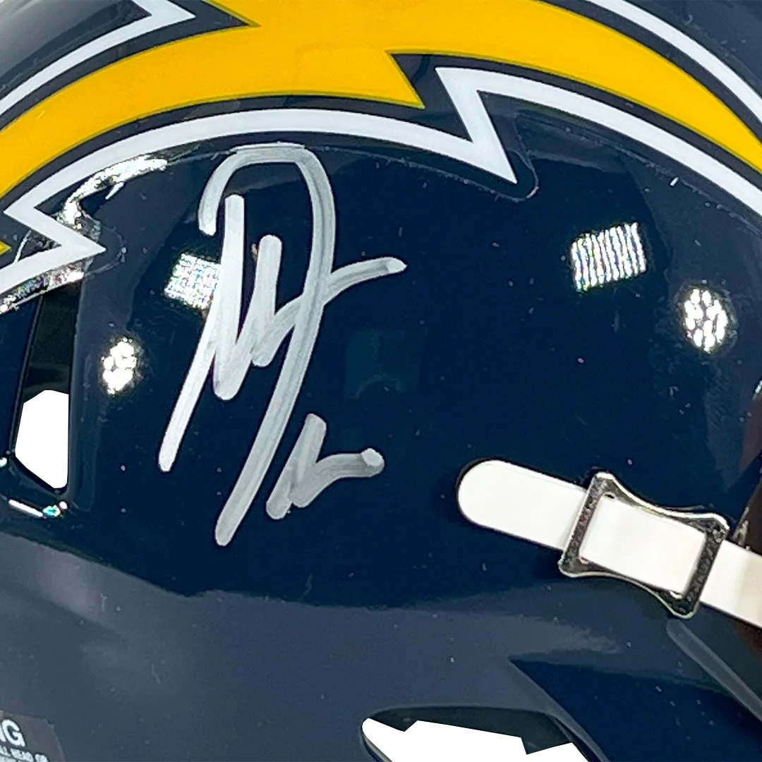 Antonio Gates Signed San Diego Chargers Throwback 74-87 Speed Mini Football Helmet (Beckett)