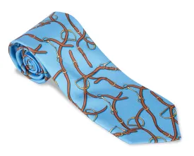 Blue Stirrups Necktie - F5492