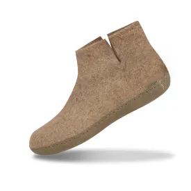 Boot with leather sole - Sand