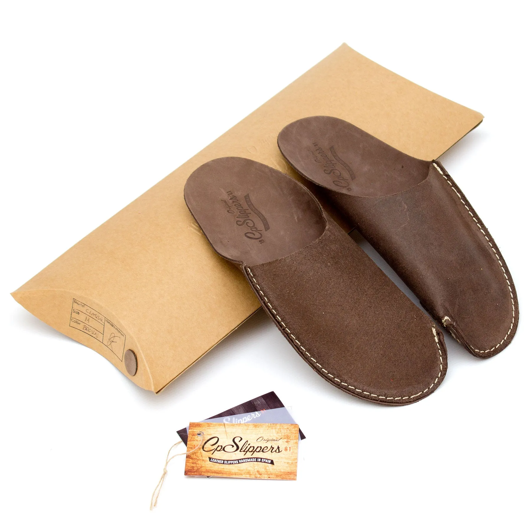 Brown CP Slippers Minimalist