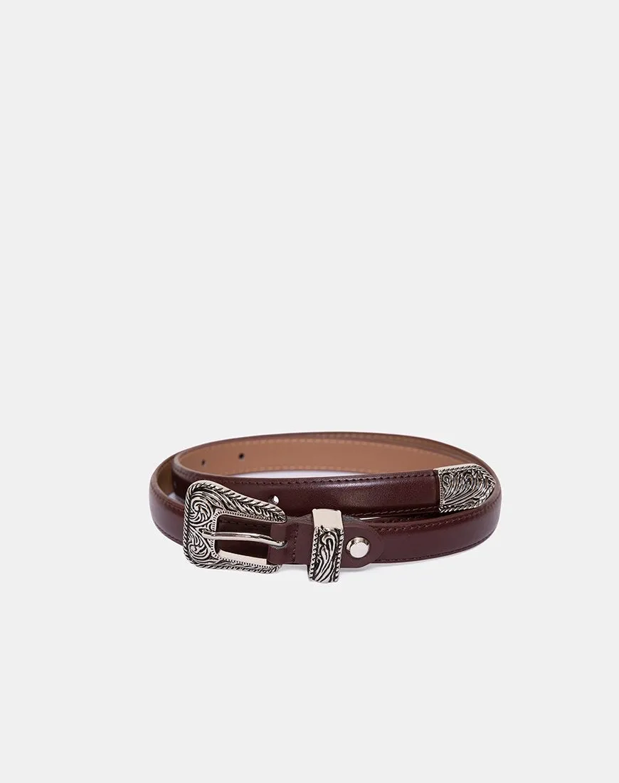 Brown Vintage Western Belt