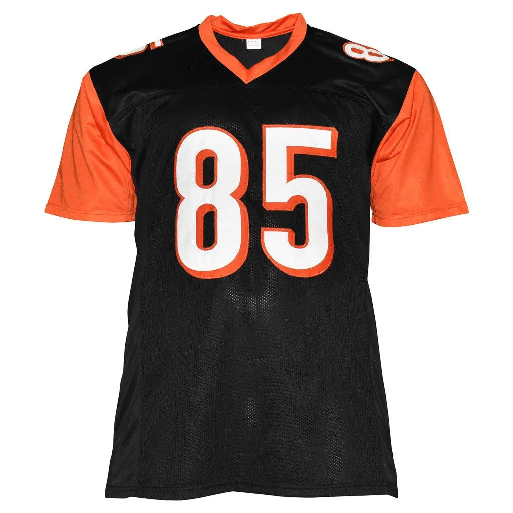 Chad Johnson Signed Cincinnati Black Football Jersey (Beckett)