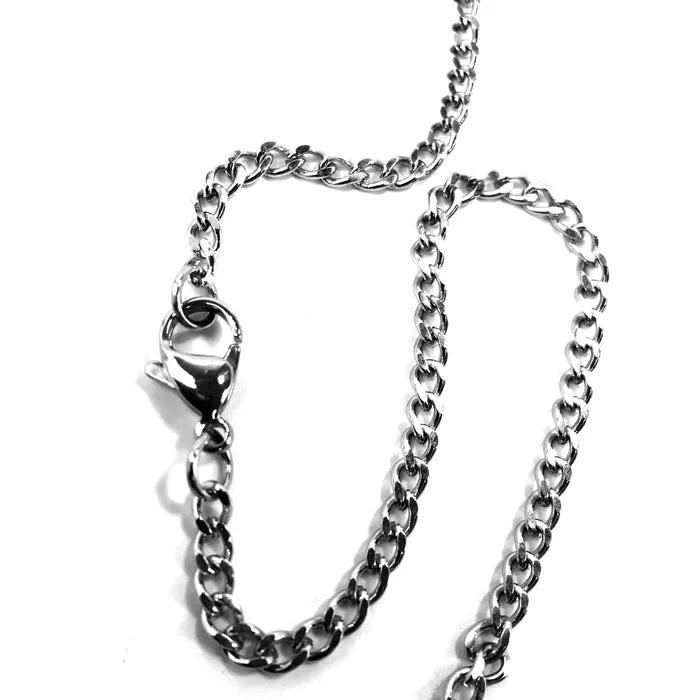 Football Necklace Pewter On Chain