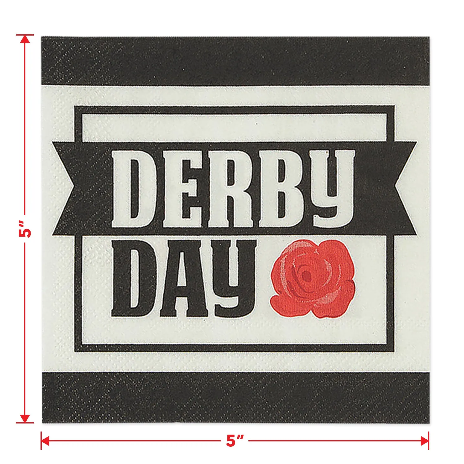 Horse Racing Derby Party"& They're Off" Paper Dessert Plates and Beverage Napkins (Serves 16)