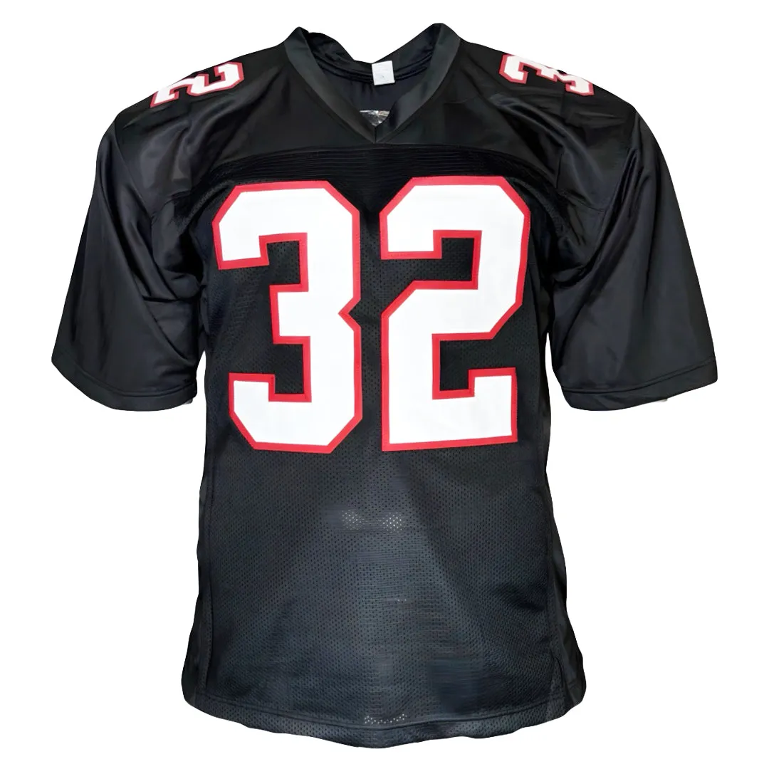 Jamal Anderson Signed Atlanta Black Football Jersey (Beckett)