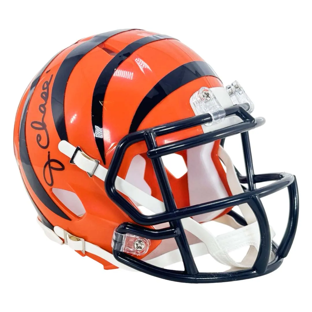 Ja'Marr Chase Signed Cincinnati Bengals Speed Mini Football Helmet (Beckett)