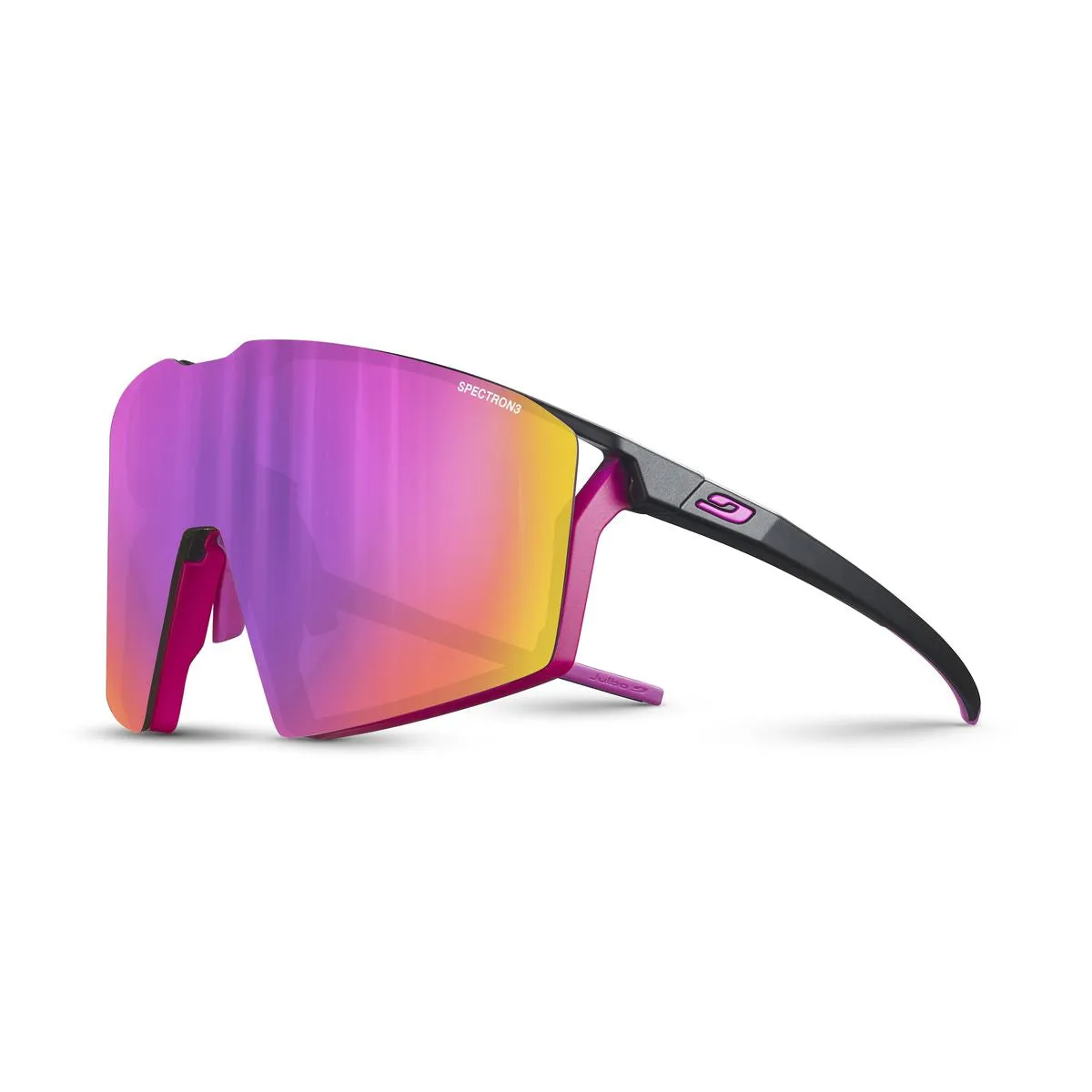 JULBO Edge Sunglasses - Matte Black - Pink / SPECTRON 3