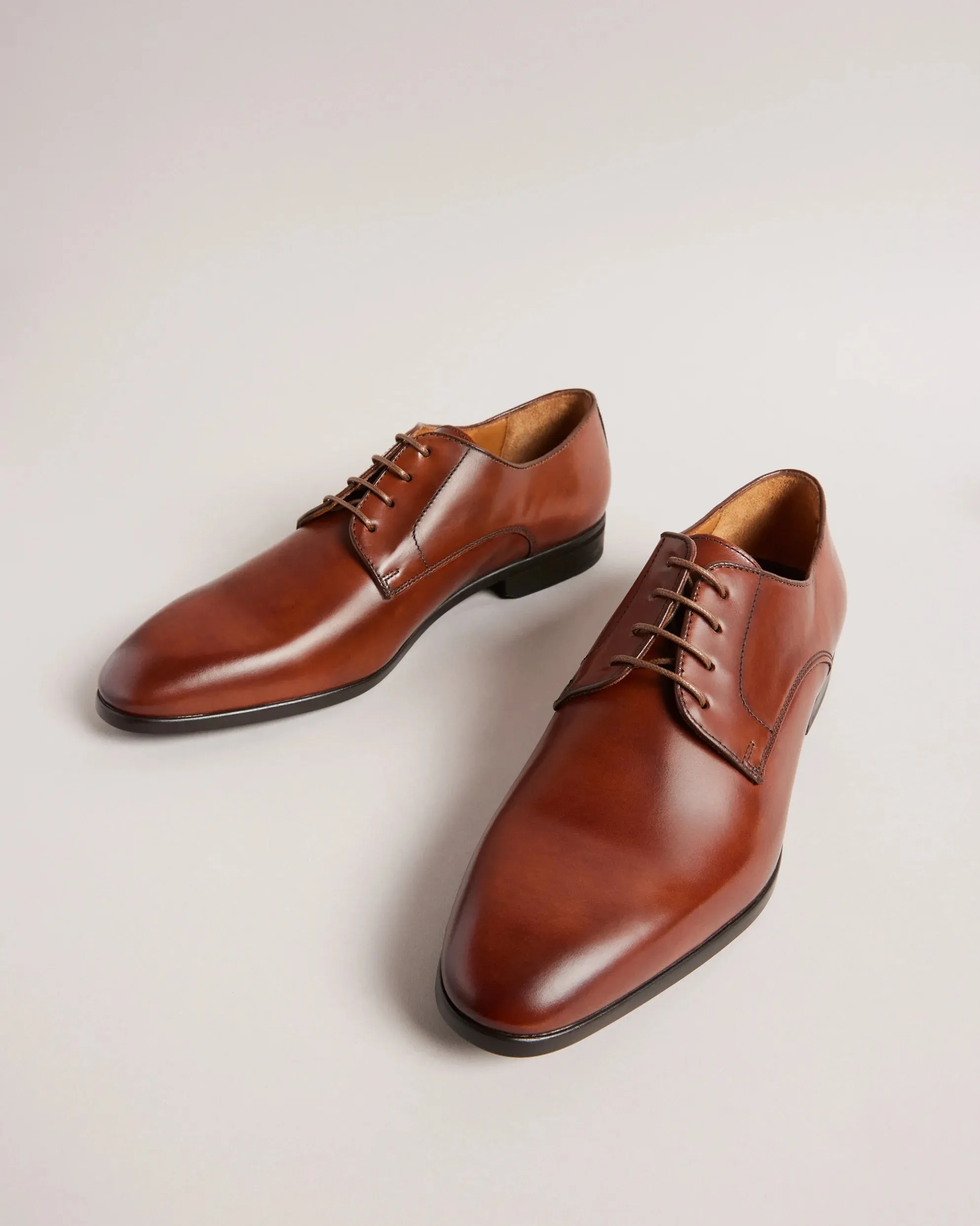 Leather Derby Shoe - Tan