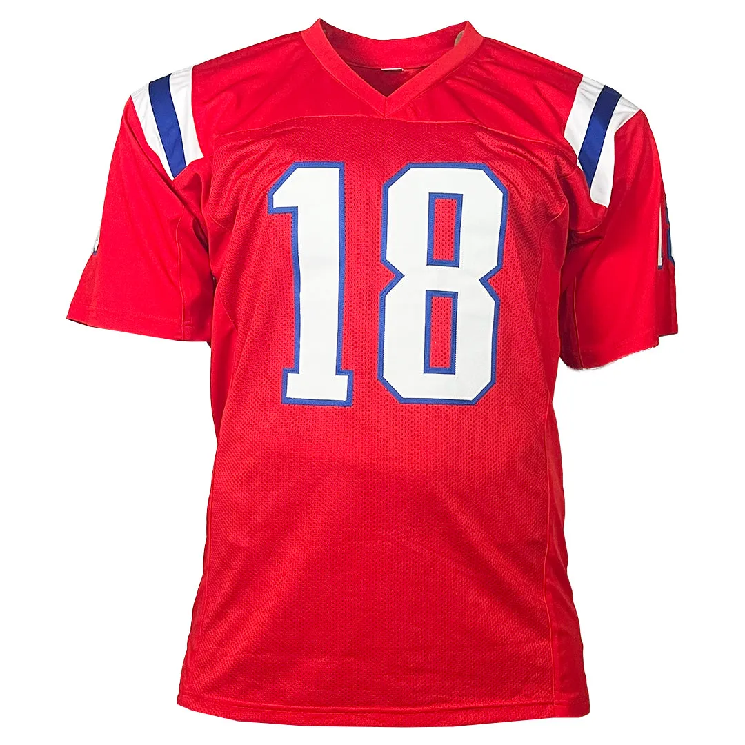 Matthew Slater Signed New England Red Football Jersey (Beckett)