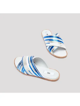 Miista - DEB BLUE RATTAN SANDALS