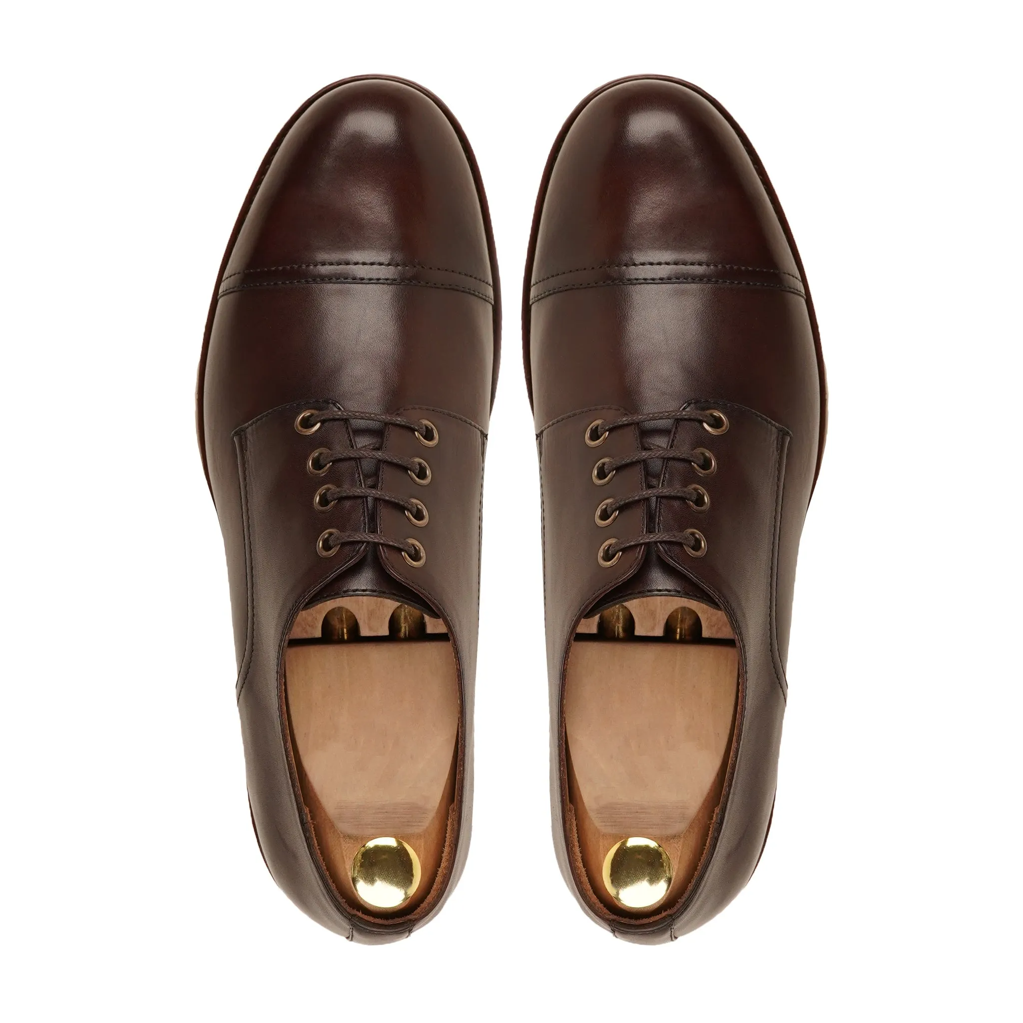 Nordic - Men's Dark Brown Calf Leather Derby Shoe