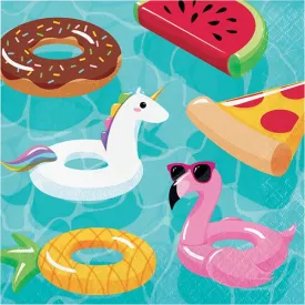 Pool Floats Luncheon Napkins 16ct