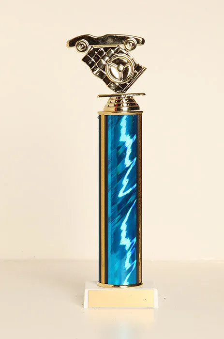 Racecar / Pinewood Derby Tube Trophy