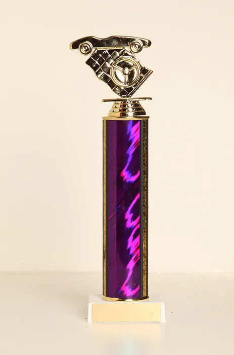 Racecar / Pinewood Derby Tube Trophy