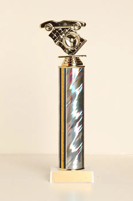 Racecar / Pinewood Derby Tube Trophy