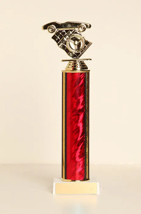 Racecar / Pinewood Derby Tube Trophy