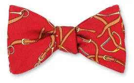 Red Stirrups Bow Tie - B5577