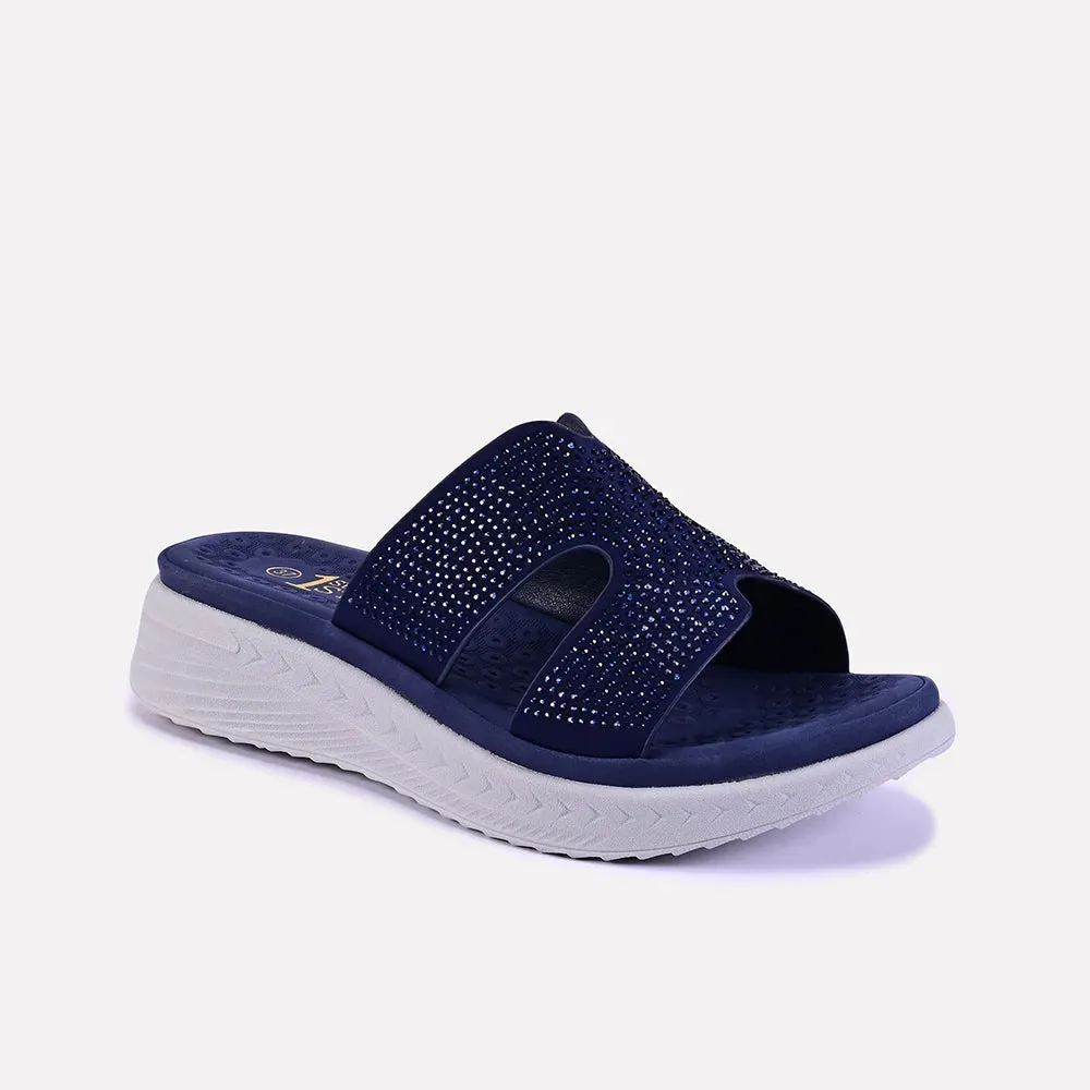 Rosalie Blue Casual Slippers 0412624