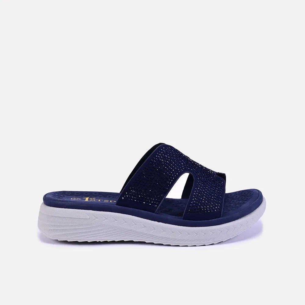 Rosalie Blue Casual Slippers 0412624