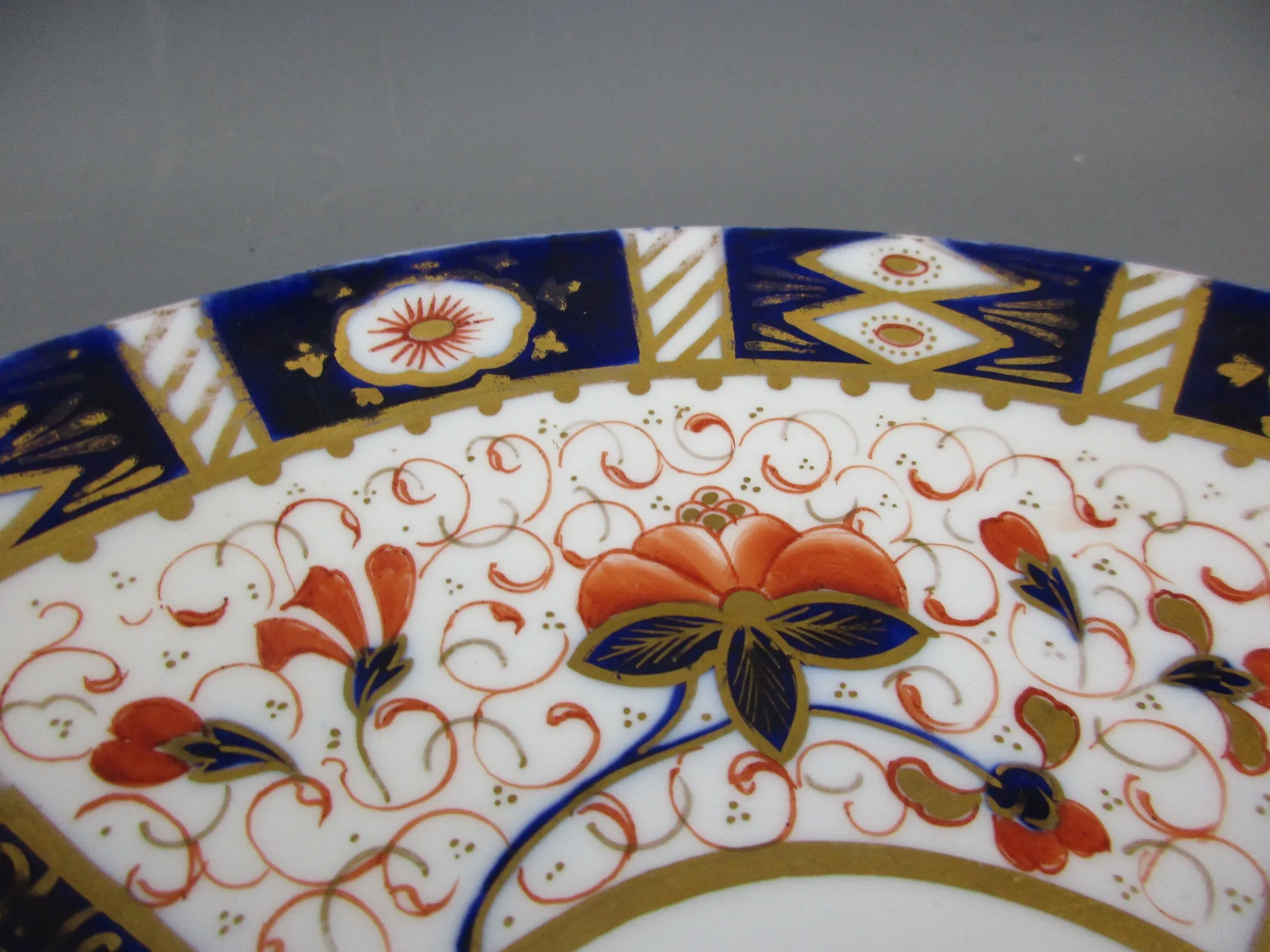 Royal Crown Derby Imari Pattern Hand Painted Plate Victorian c1890