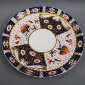 Royal Crown Derby Imari Pattern Hand Painted Plate Victorian c1890