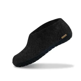 Shoe with natural rubber sole - black - Charcoal