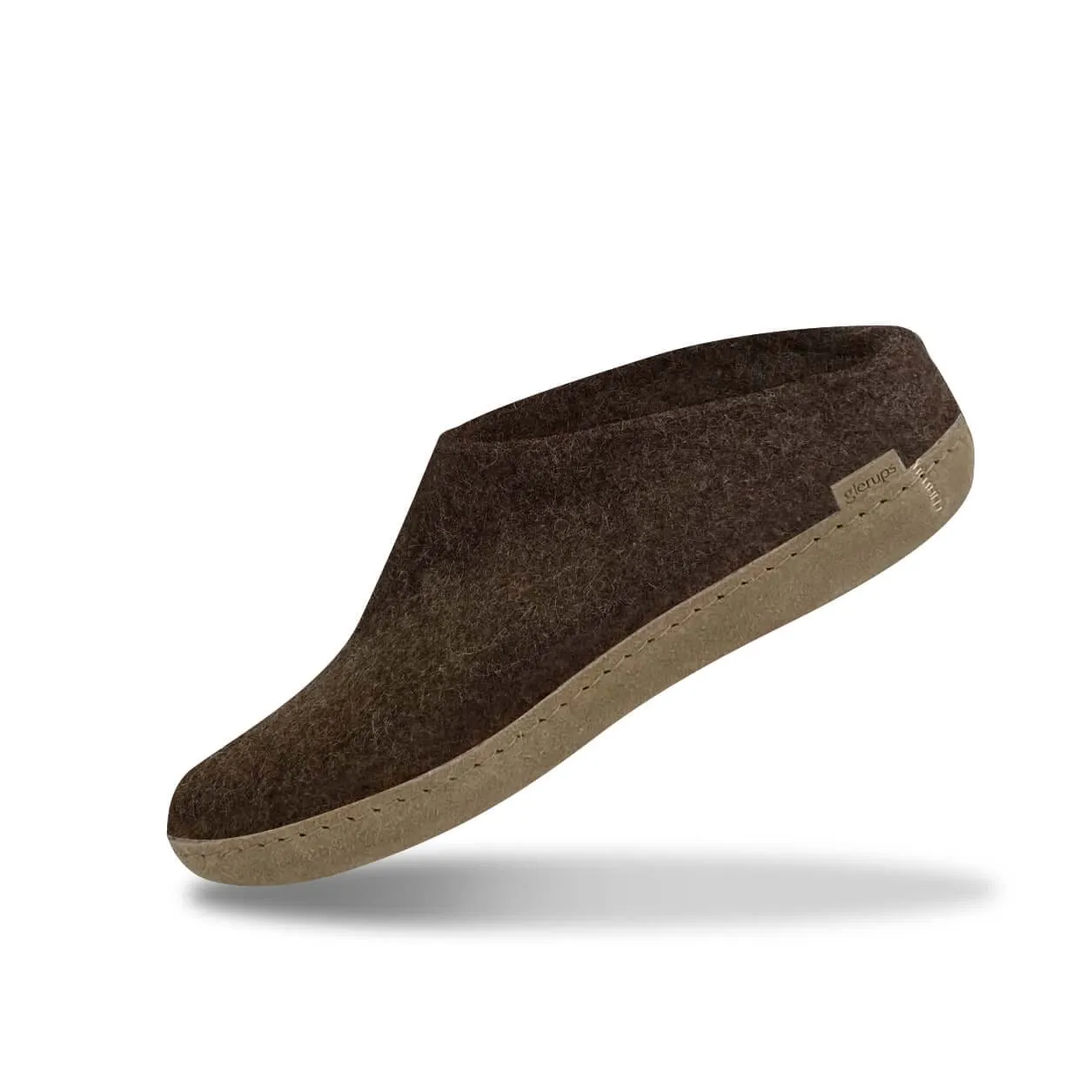 Slip-on with leather sole - Nature brown