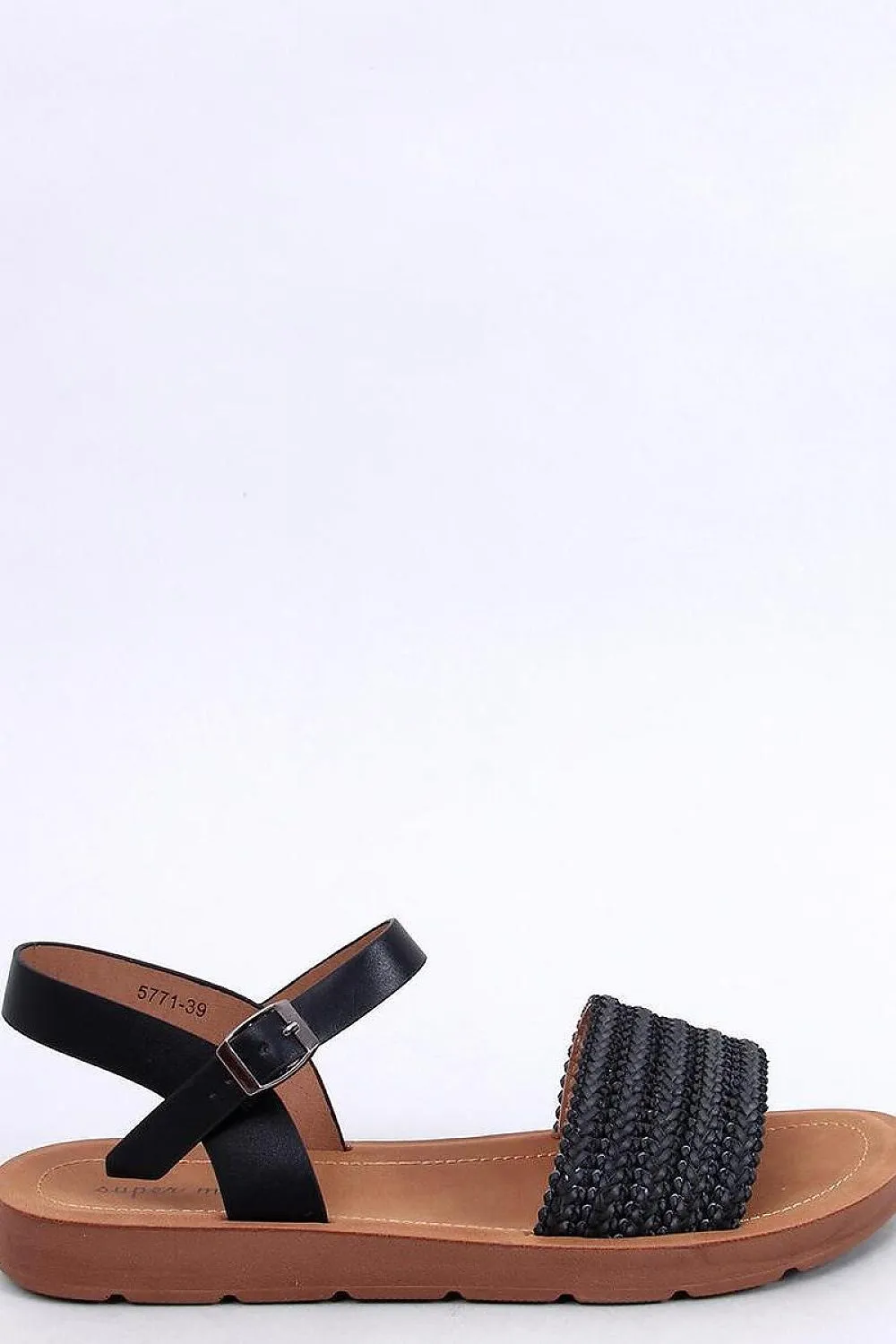 TEEK - Black Woven Boho Sandals