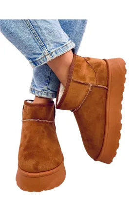 TEEK - Camel Platform Snow Lounge Boots