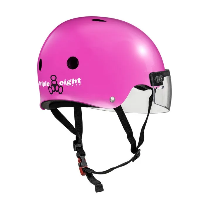 Triple 8 The Visor Pink Gloss Helmet