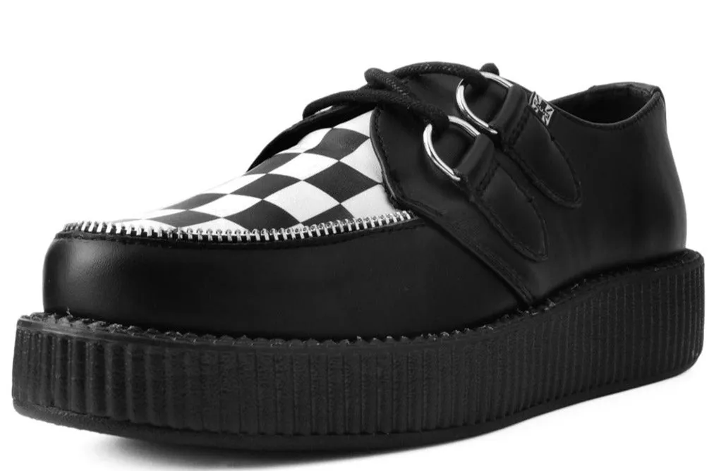 T.U.K Black TUKSkin/ BW Check Viva Low Creeper