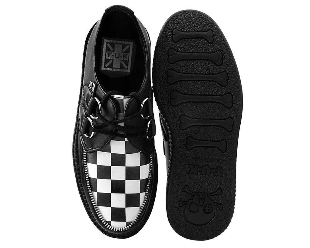 T.U.K Black TUKSkin/ BW Check Viva Low Creeper