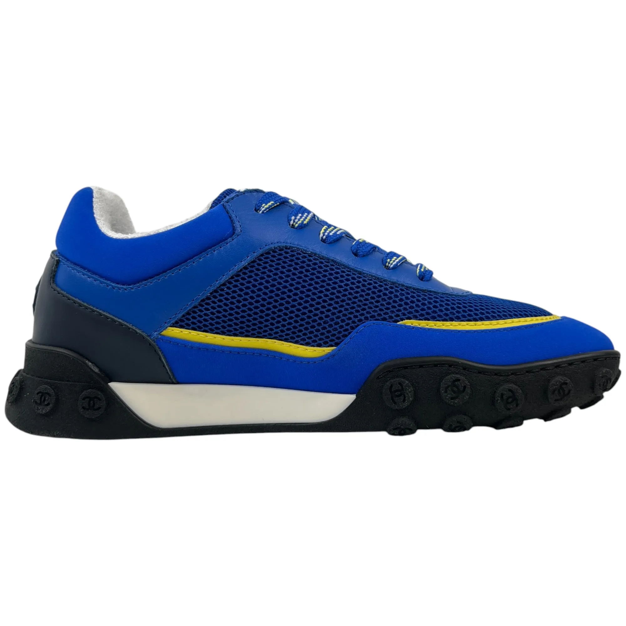 Women's Cc Logo Low Trainers Blue Size EU 35 / UK 2