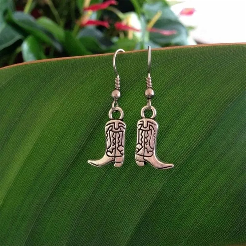 Women's Cowboy Western Dangling Earrings